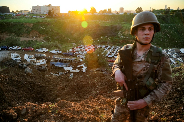 Photo for story: Lebanon's health ministry said early Wednesday that seven people were killed in Israeli strikes in south Beirut and a nearby area