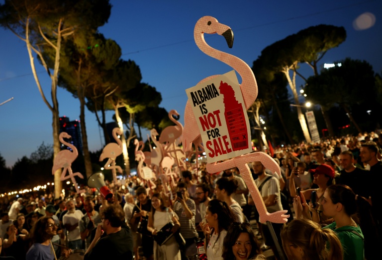 Photo for story: Albanians are outraged at plans for a Trump tourist complex in a unique wildlife reserve