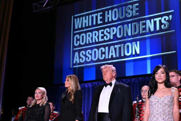 Photo for story: President Donald Trump is due to speak at the re-run of the White House Correspondents' Dinner
