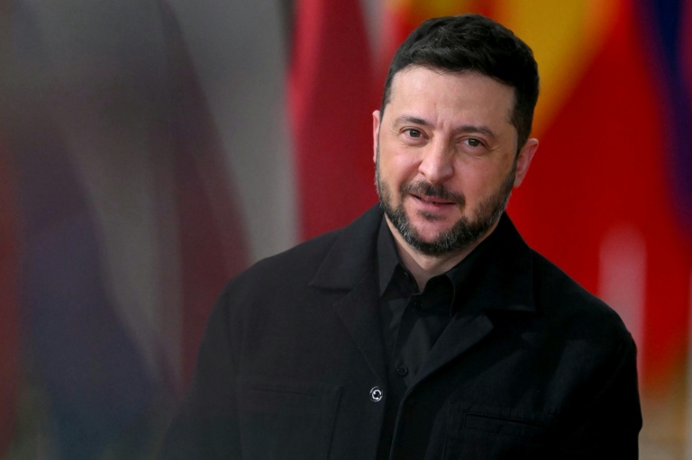 Photo for story: Ukraine's President Volodymyr Zelensky said the imposition of US sanctions against Russia sent a 'strong and much-needed message'